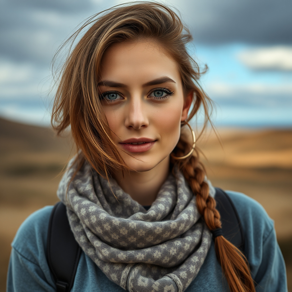 Female landscape photographer portrait